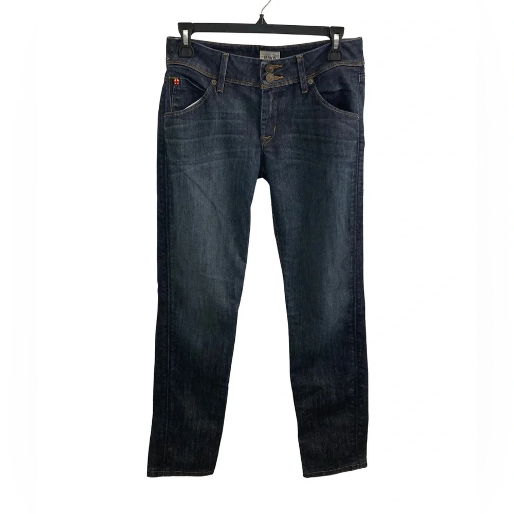 Hudson Collin Flap Skinny Dark Wash Low Rise Size 28 - Picture 1 of 11